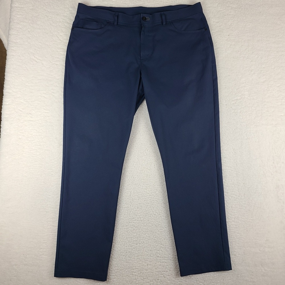 Public Rec Dealmaker Pants Mens 40x32 Navy‎ Blue Straight Leg Performance Tech